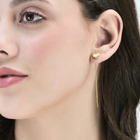 My Heart - Thread Earring (92.5 Silver)