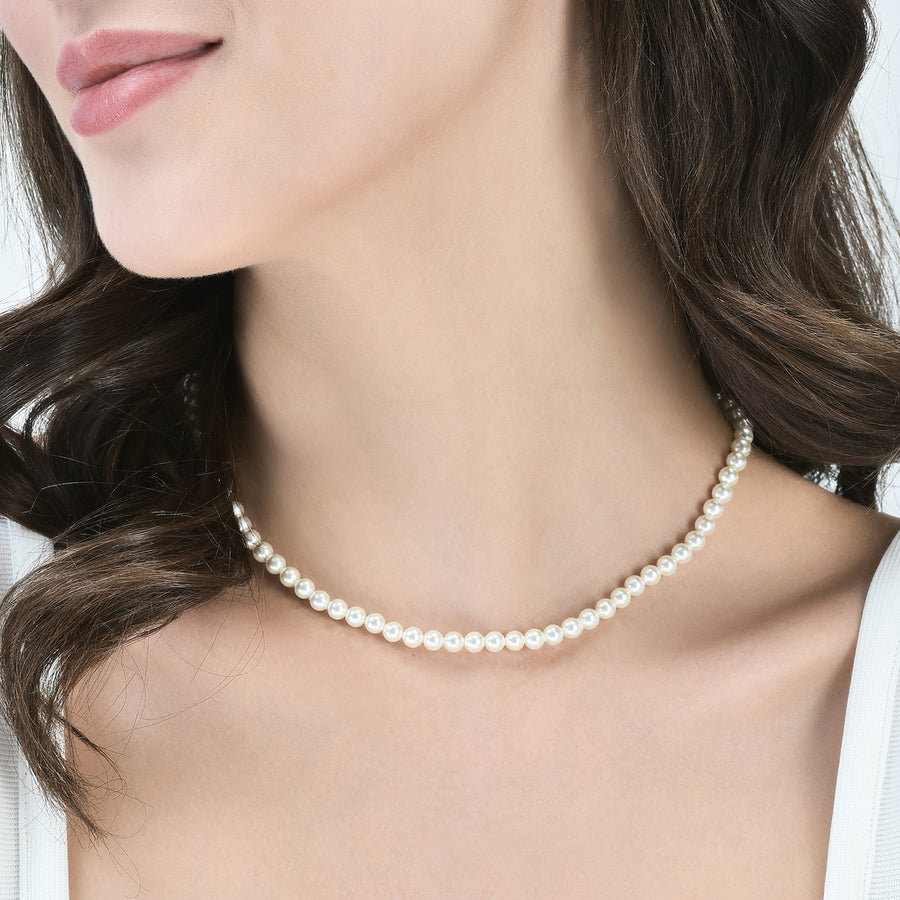 Pearl 92.5 Silver Necklace (Zodiac Charm not included)