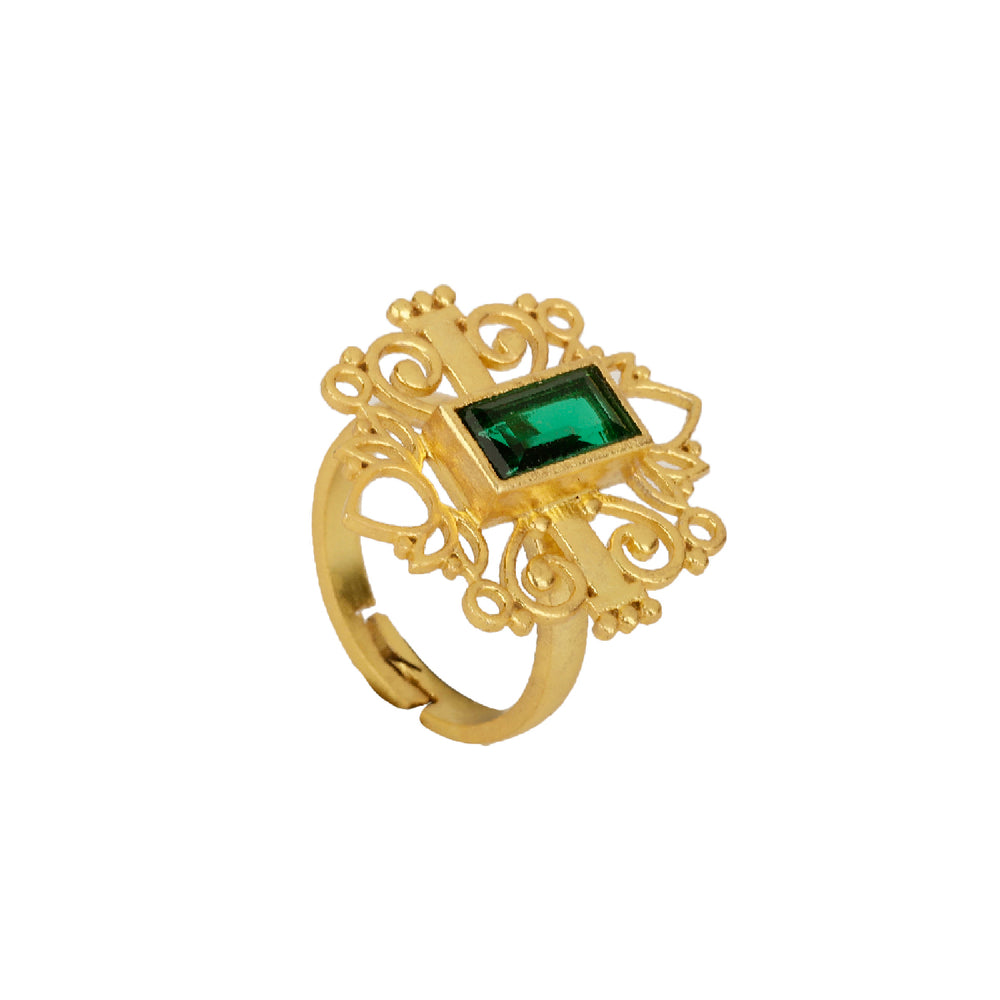 Shagun Green Ring