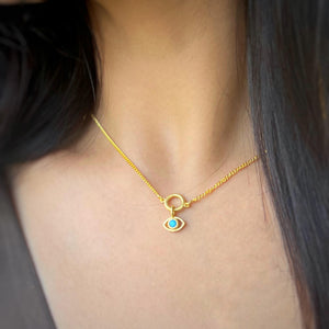 
            
                Load image into Gallery viewer, Blue Necklace - EvilEye EyeCandy
            
        