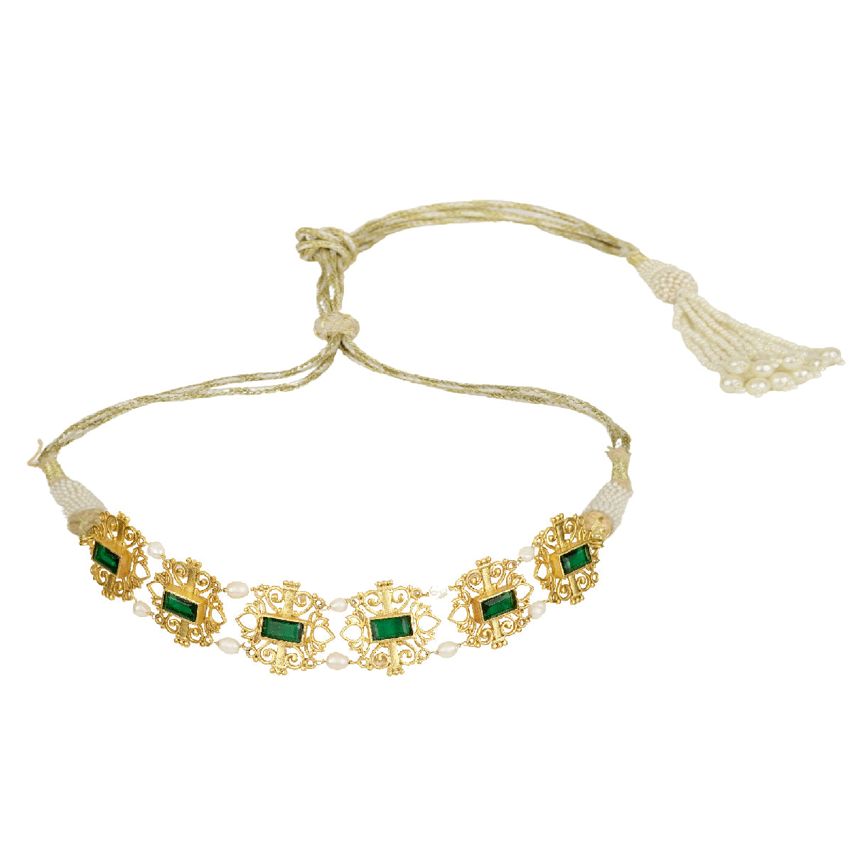 Shagun Choker Green Necklace