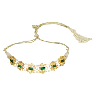 
            
                Load image into Gallery viewer, Shagun Choker Green Necklace
            
        