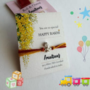KIDS RAKHI- Thakurji Morphank 92.5 Pure Silver Rakhi
