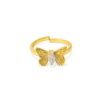 WOMEN RING - Butterfly 92.5 Silver (22k Gold-plated) Ring
