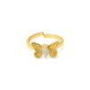 WOMEN RING - Butterfly 92.5 Silver (22k Gold-plated) Ring