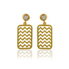 Freshwater Pearls Earring - Chevron Chic
