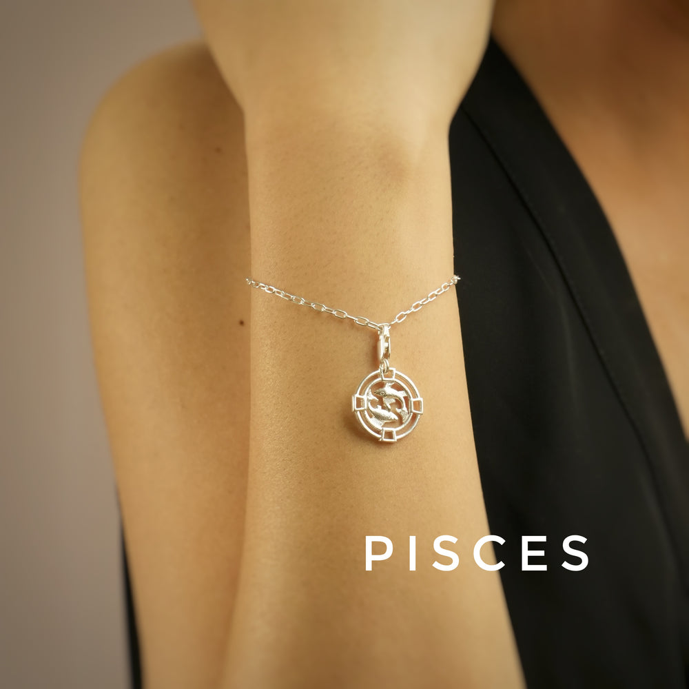 Pisces 92.5 Silver Chain Bracelet