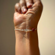 WOMEN - Third Eye with Rudraksha 92.5 Silver Bracelet
