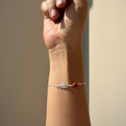 WOMEN - Third Eye with Rudraksha 92.5 Silver Bracelet