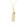 Chevron Zigzag Many Gemstone Necklace