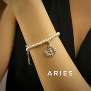 Aries Pearl 92.5 Silver Bracelet