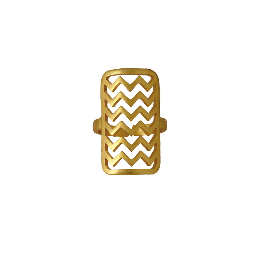 Chevron Zigzag Ring