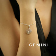 Woman Chain Bracelet - ALL Zodiac Sun-Sign in 92.5 Silver PLUS Free Thread Bracelet