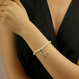 
            
                Load image into Gallery viewer, Cancer Pearl 92.5 Silver Bracelet
            
        