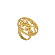 Round Lotus Ring