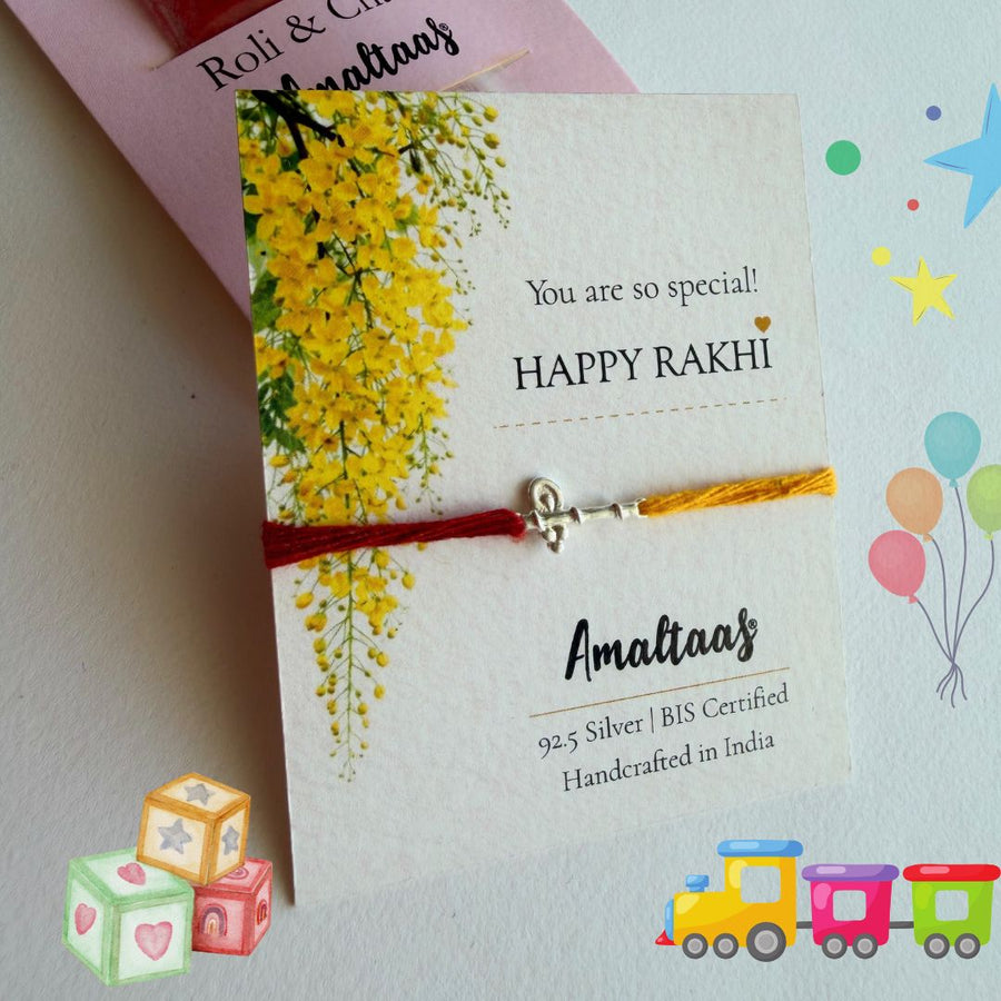 KIDS RAKHI - Basuri Laddo Gopal 92.5 Pure Silver