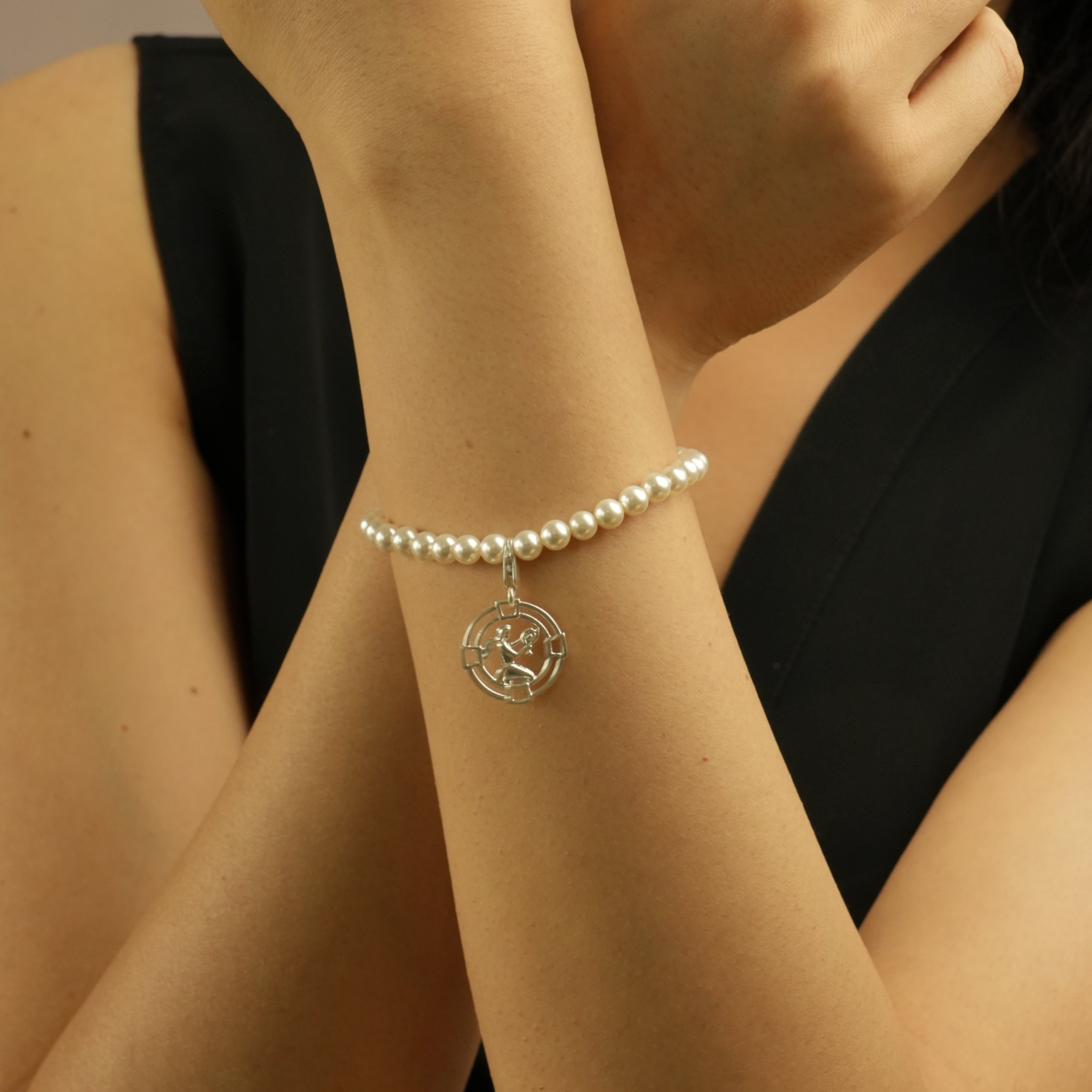 Virgo Pearl 92.5 Silver Bracelet