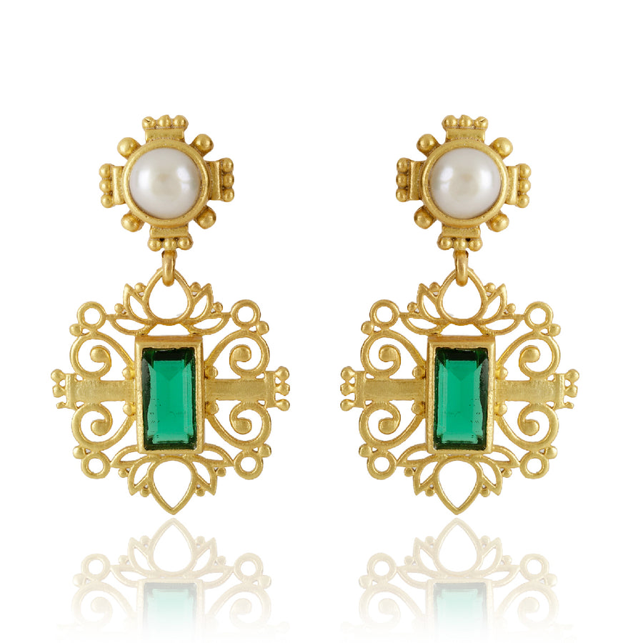 Green Shagun Choker & Earring Gift Set