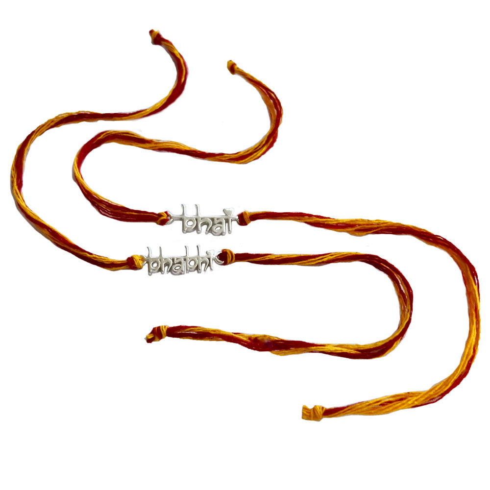 COMBO Bhai & Bhabhi 92.5 Silver Rakhi