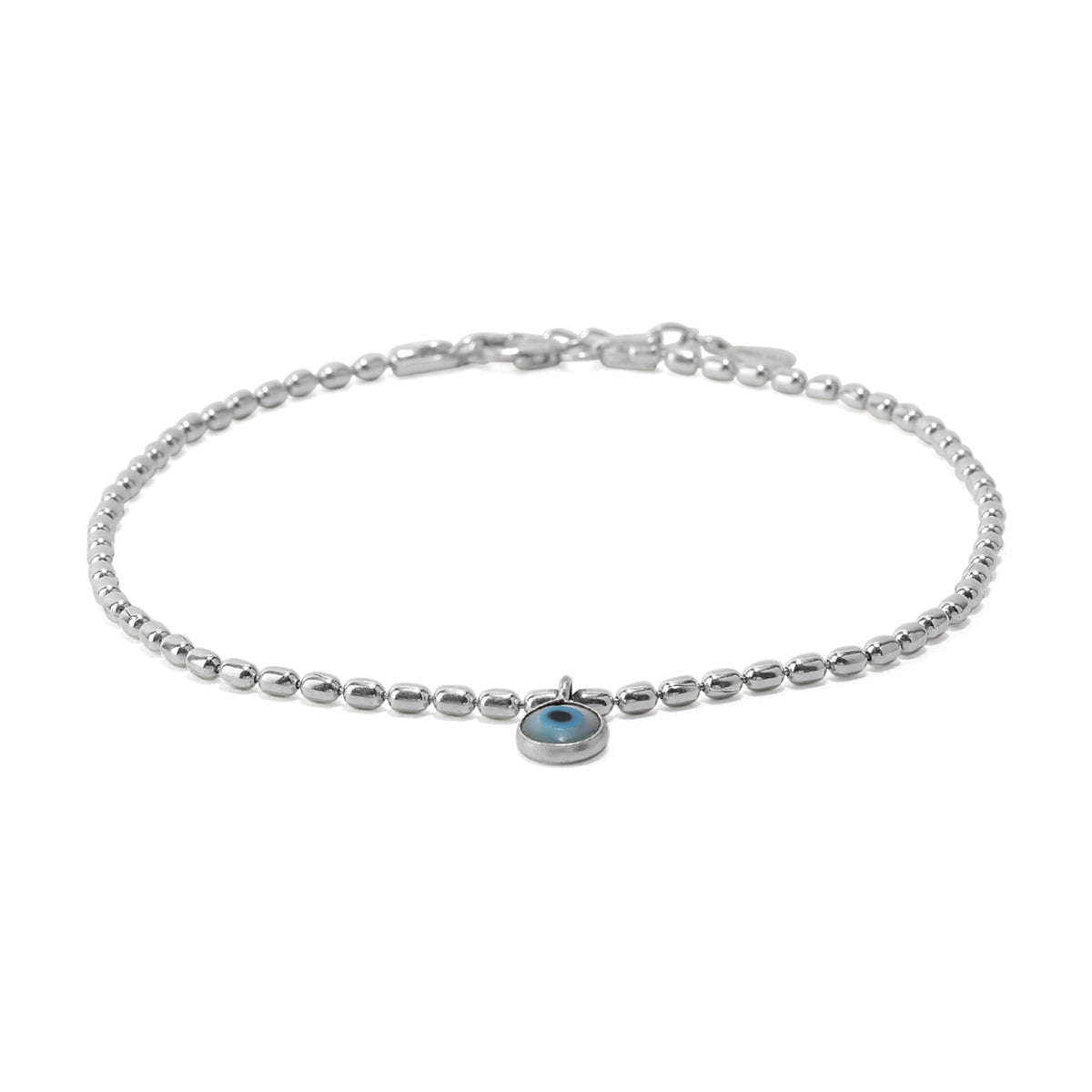 ANKLET- Classic EvilEye Nazar Anklet in 92.5 Silver