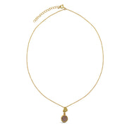 My Heart Necklace - Rose Quartz, 92.5 Silver (with 22k Gold Plating)