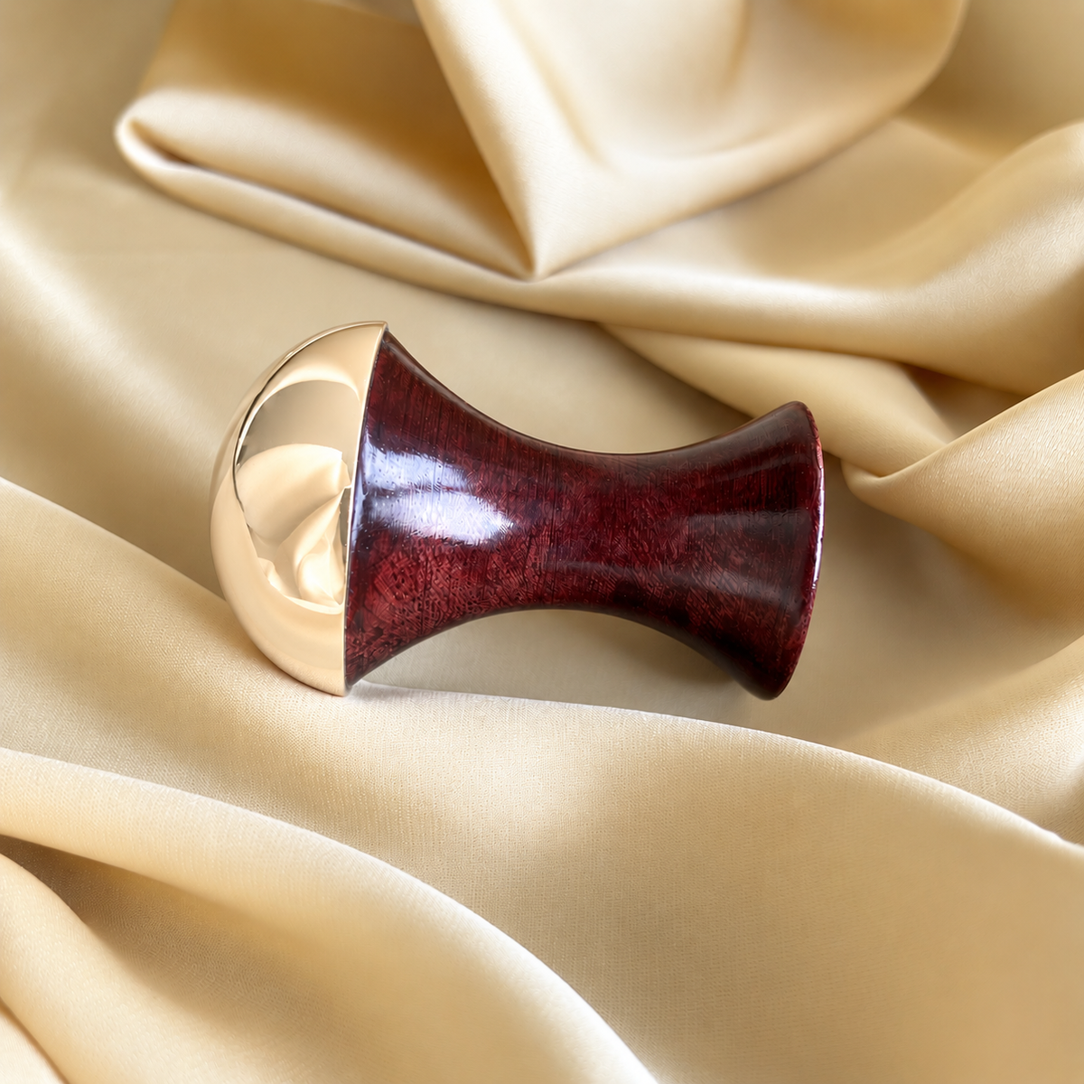 Kansa Massage Wand with Teakwood Handle