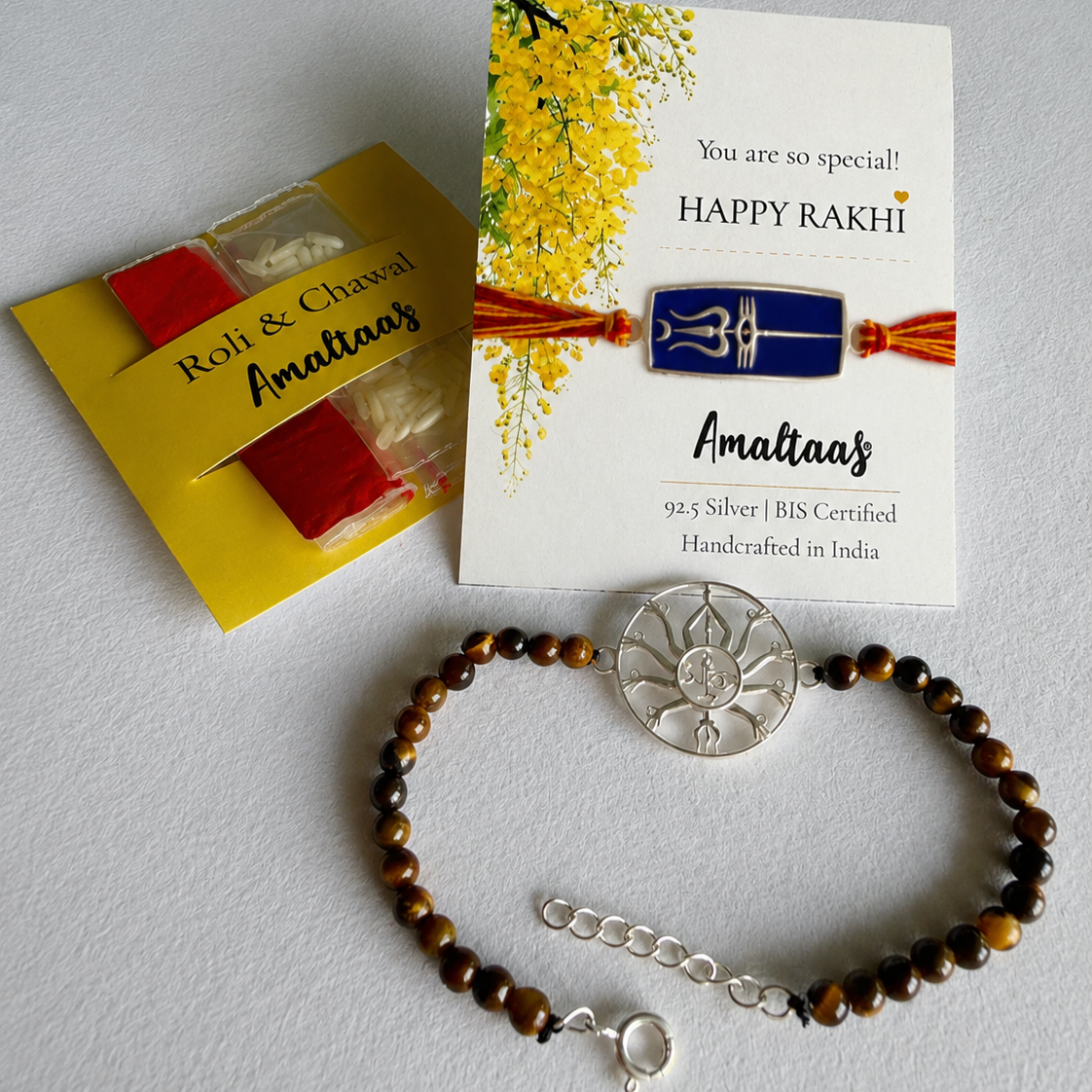 COMBO SILVER RAKHI – Neelkanth Adishakti Rakhi 92.5 Silver
