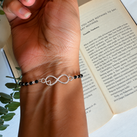 Shubh Infinity love - 92.5 Silver Nazariya Bracelet