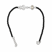 PRE - ORDER - WOMAN - Shivastra 92.5 Silver Bracelet with Black Onyx Beads