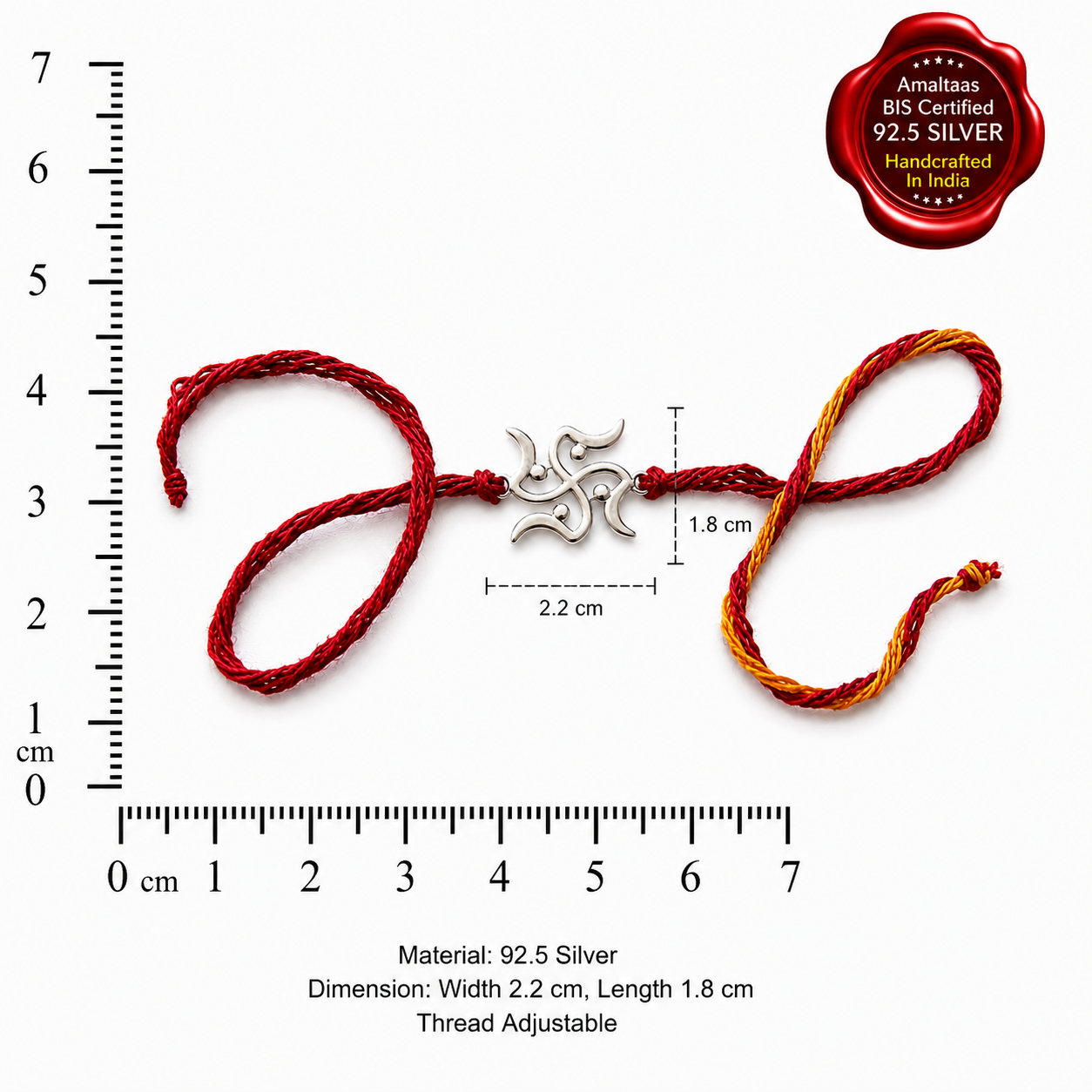 SILVER RAKHI – Swastik 92.5 Silver