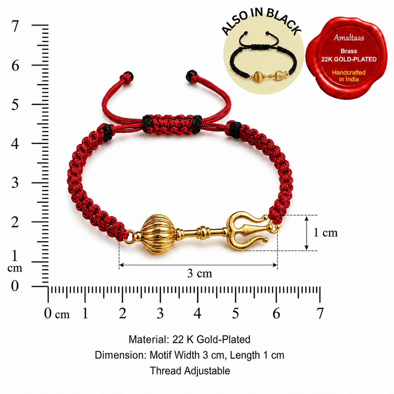 PREORER - Shivastra Bracelet - Blessed 22k Gold-plated