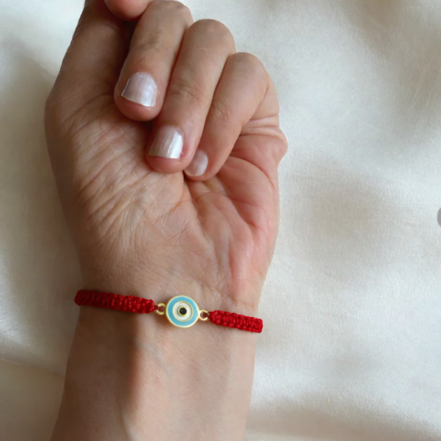 EvilEye Nazar Guardian Bracelet - Blessed 22k Gold-plated