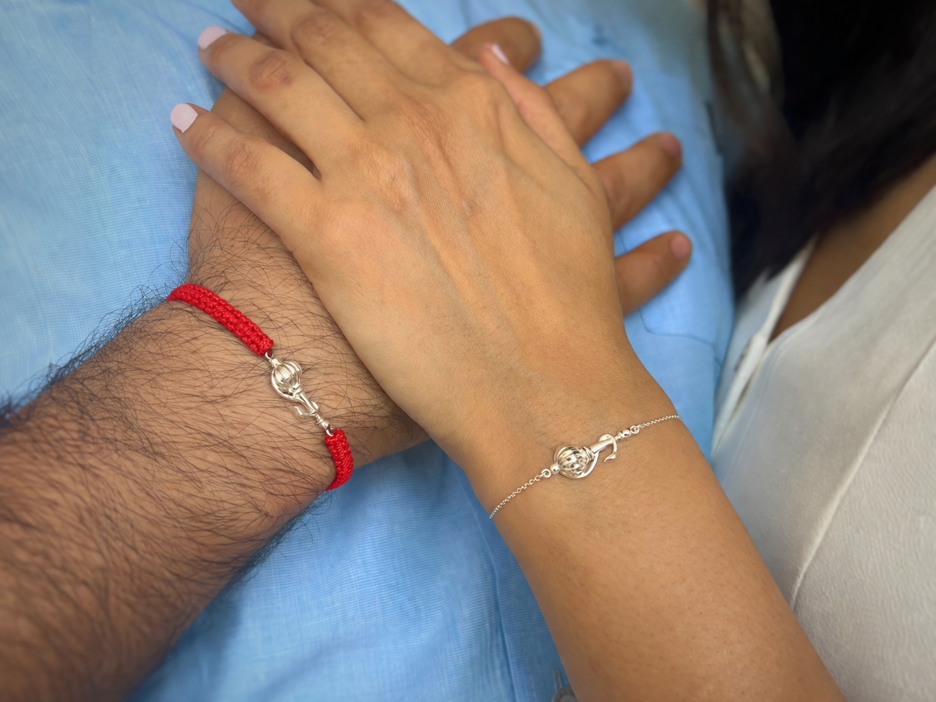 COUPLE - Vayuputra Gada 92.5 Silver Bracelet