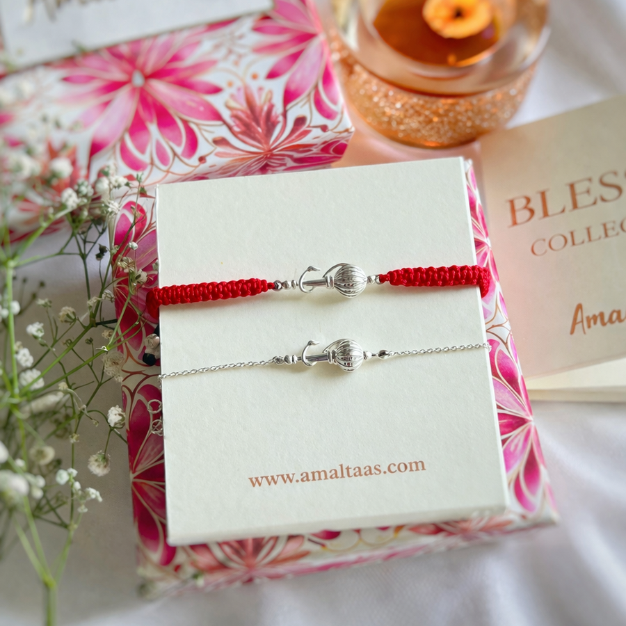 COUPLE - Vayuputra Gada 92.5 Silver Bracelet