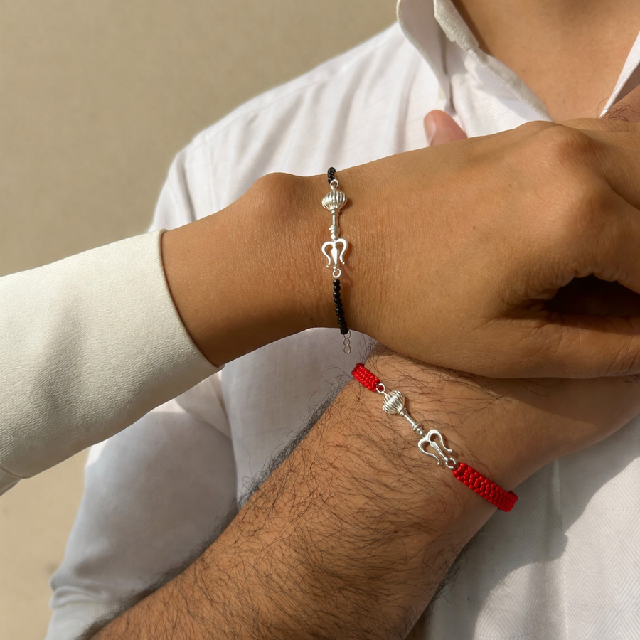 COUPLE- Shivastra 92.5 Silver Bracelet