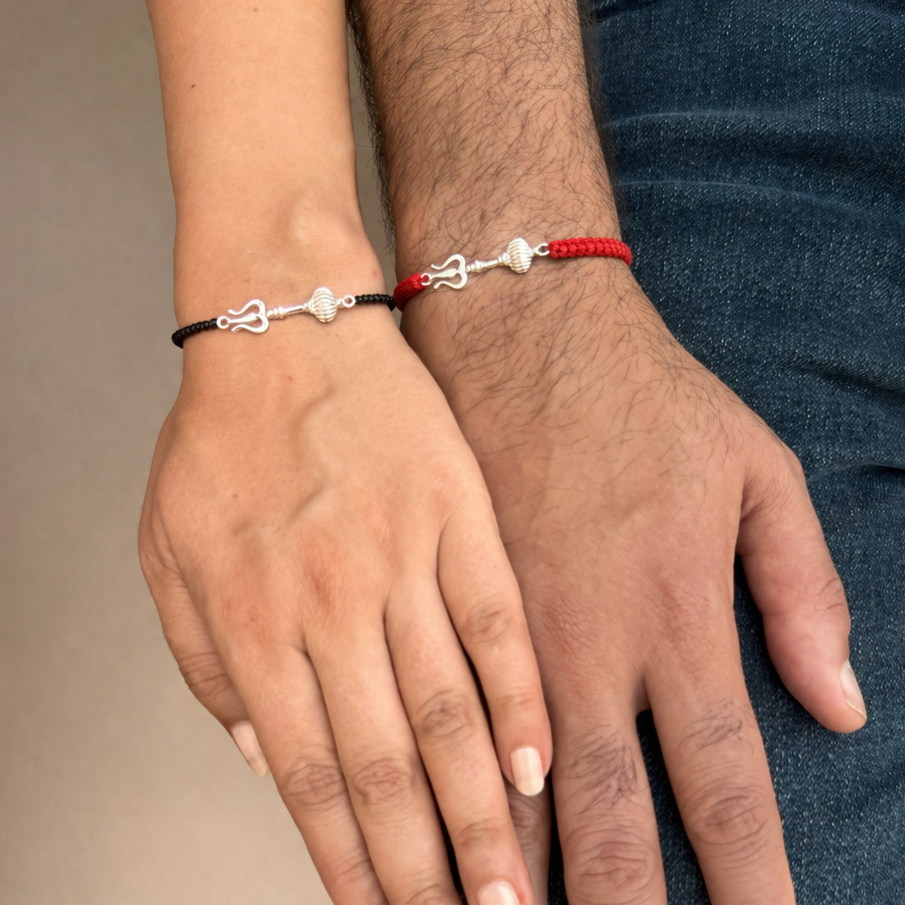 COUPLE- Shivastra 92.5 Silver Bracelet