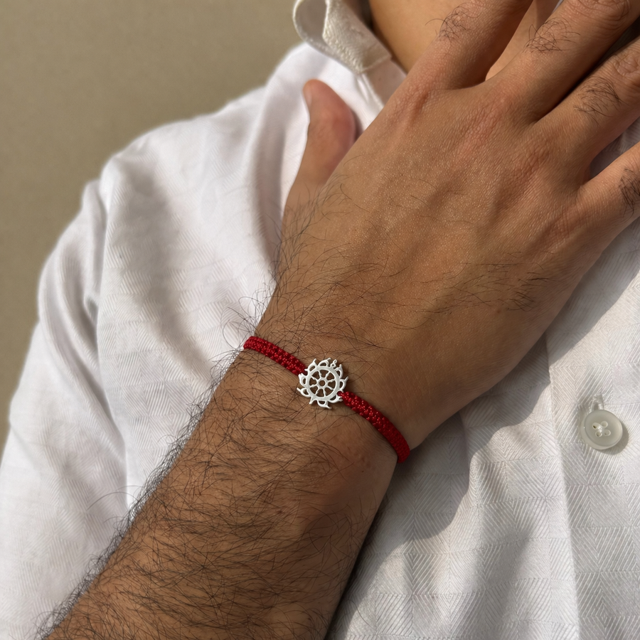 MEN - Sudarshan Chakra 92.5 Silver Bracelet