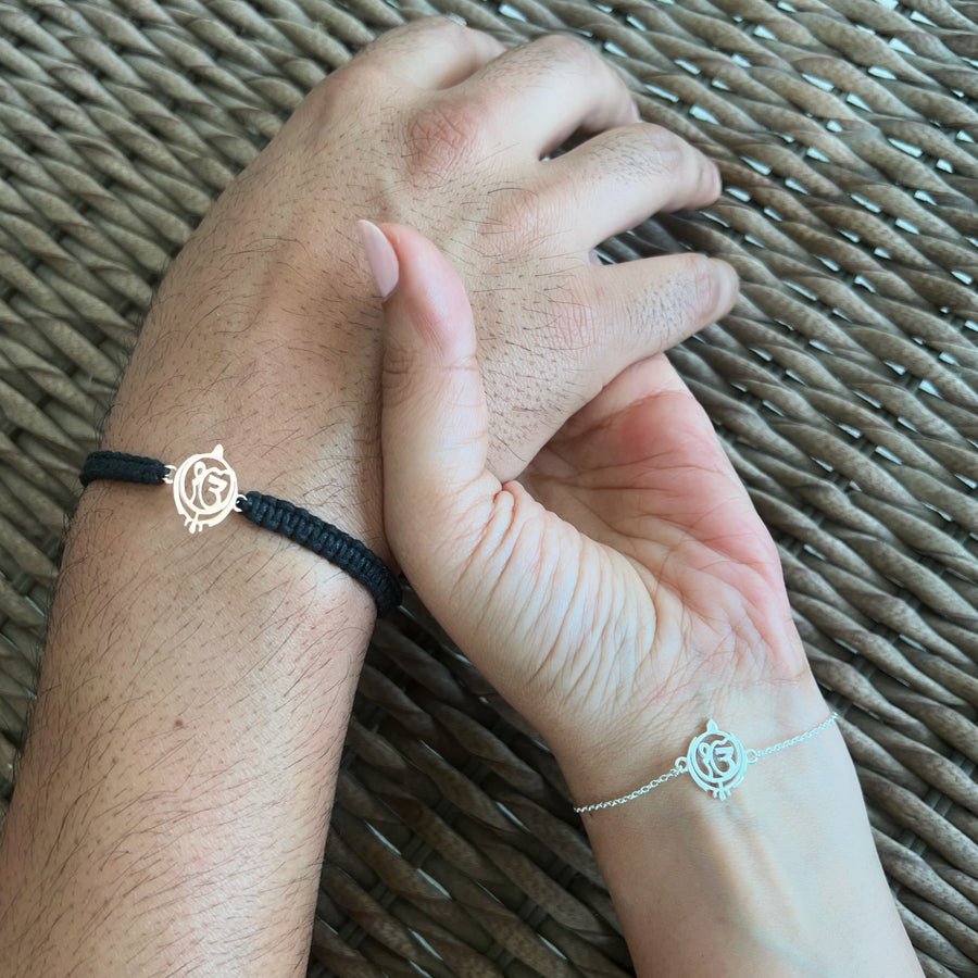COUPLE - Ek Onkar Kripa 92.5 Silver Bracelets