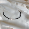 Women - Vayuputra Gada  92.5 Silver Bracelet with Black Onyx Beads