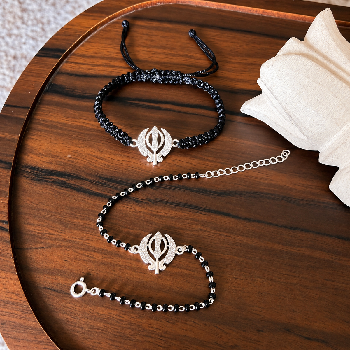 Couple Shubh Khanda - 92.5 Silver Bracelets