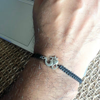 Men - Shubh Om Ganesha 92.5 Silver Bracelet