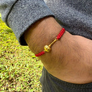 Bajrangbali Gada Bracelet - Blessed 22k Gold-plated