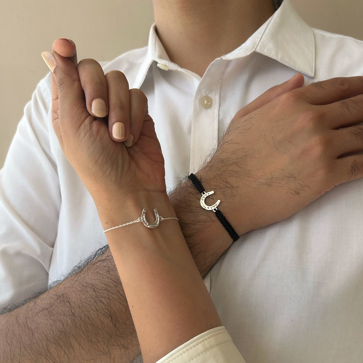 COUPLE - Horseshoe 92.5 Silver Bracelet