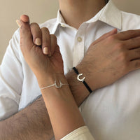 Couple - Good Luck HorseShoe  92.5 Silver Bracelet