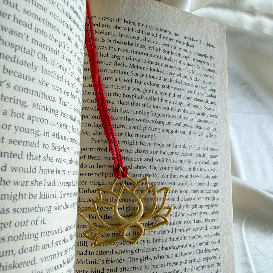 Lotus Charm Bookmark