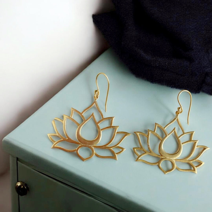 Lotus Statement Earrings