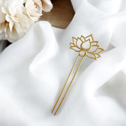 Two Stick Lotus Bun Pin