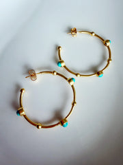 Firoza Hoop Earrings