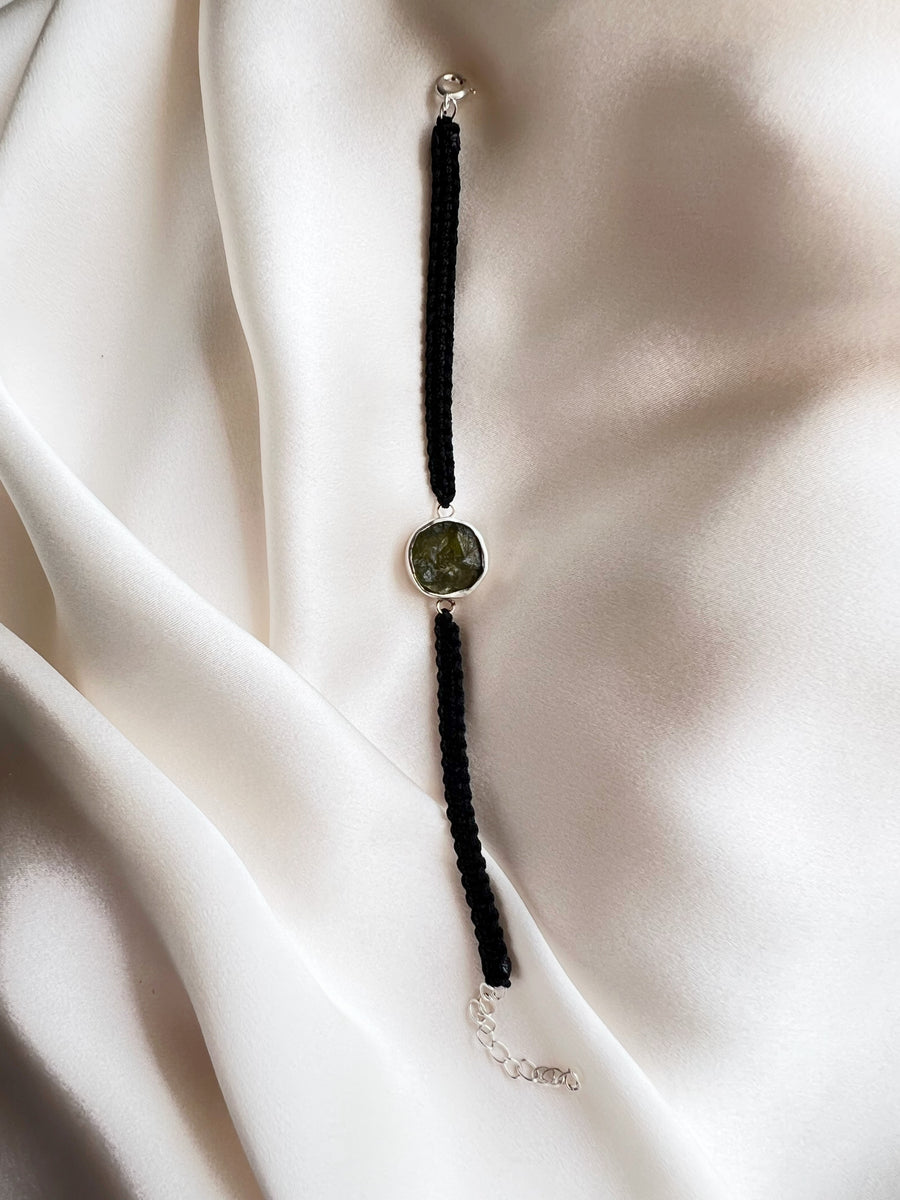 August Birthstone – Peridot 92.5 Silver Bracelet