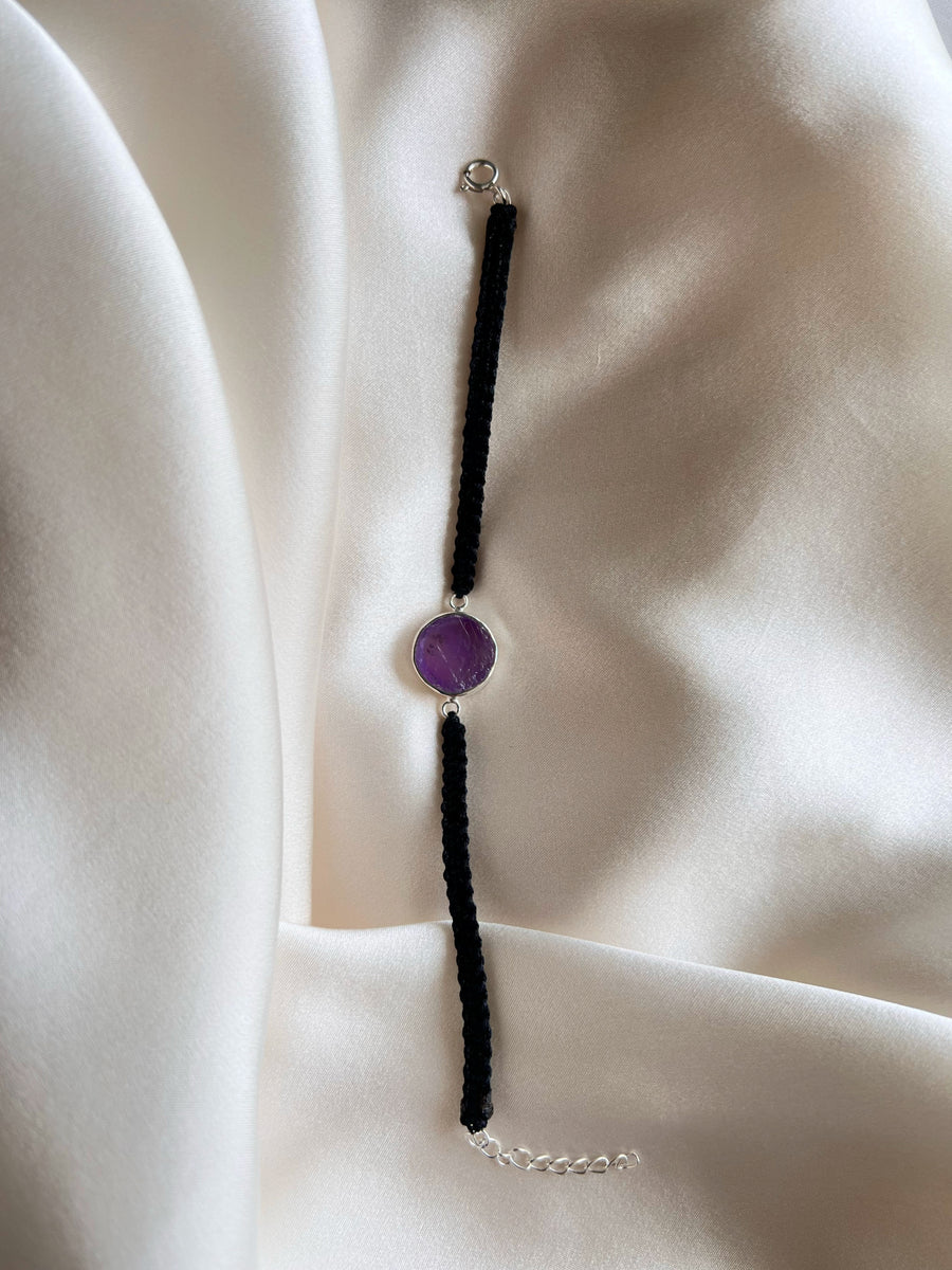 February Birthstone – Amethyst 92.5 Silver Bracelet